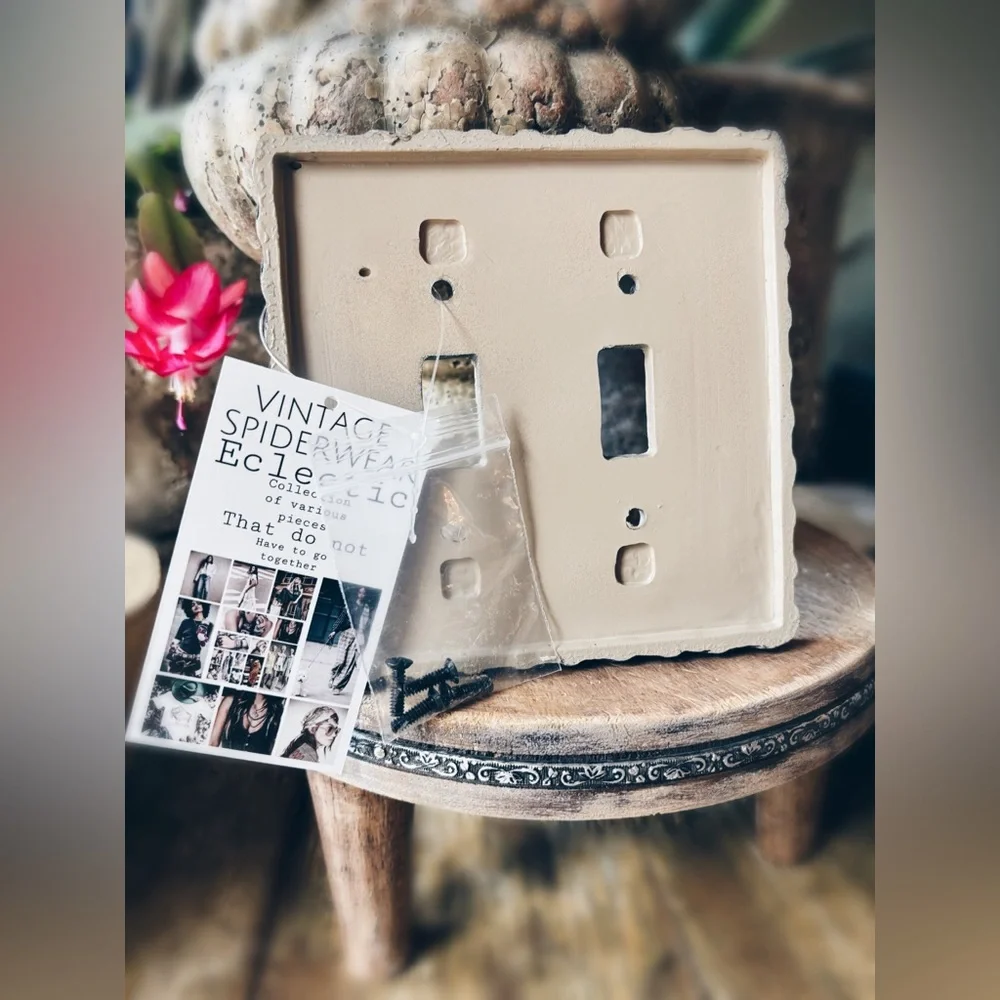 Western Tooled Light Switch Cover Plate Aztec Boho Choice of  A,B or C